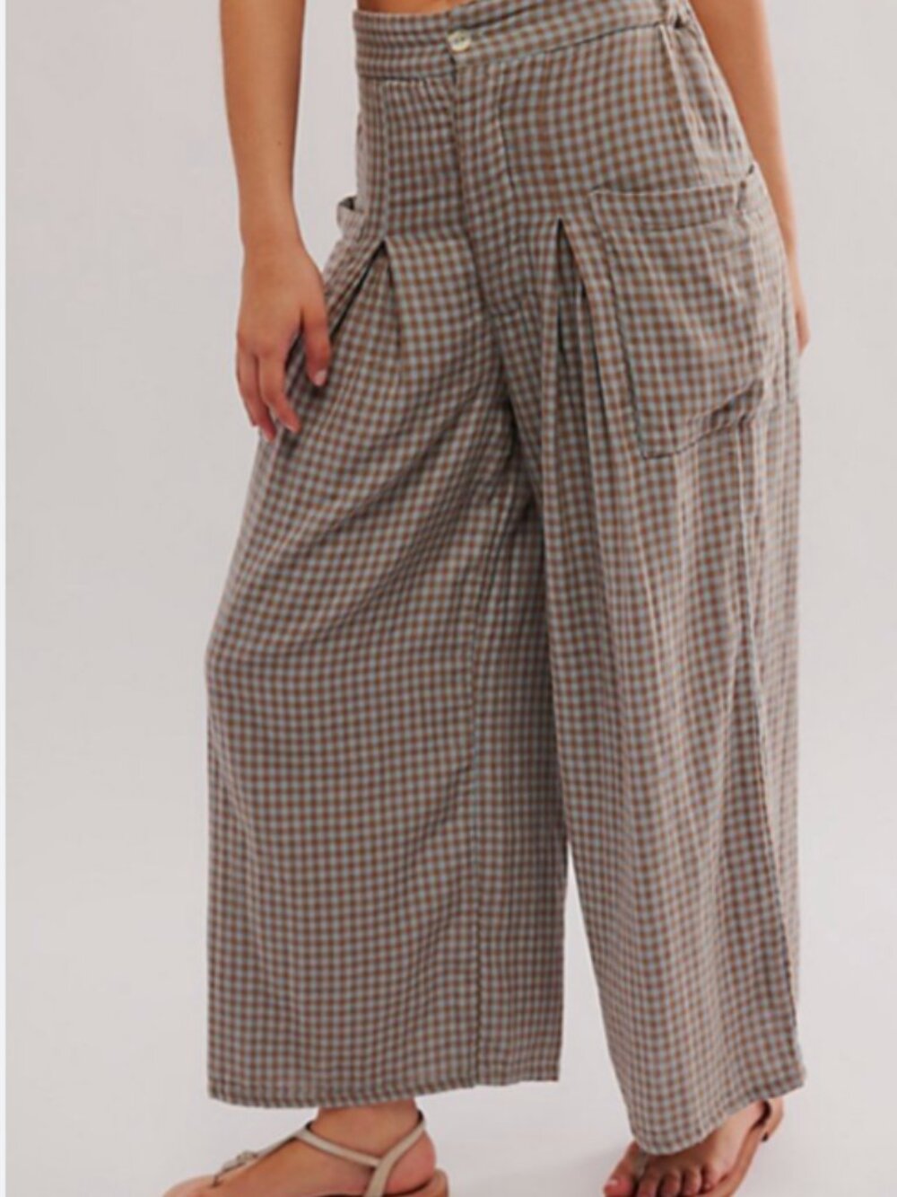 Free People East Side Cotton Wide Leg Trouser - Picture 3 of 6